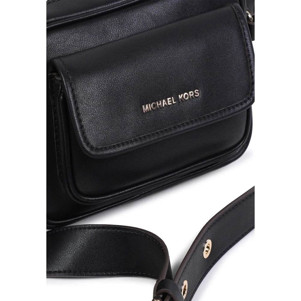 Michael Kors Elegante verfijnde handtas in gecoate stof Black Dames