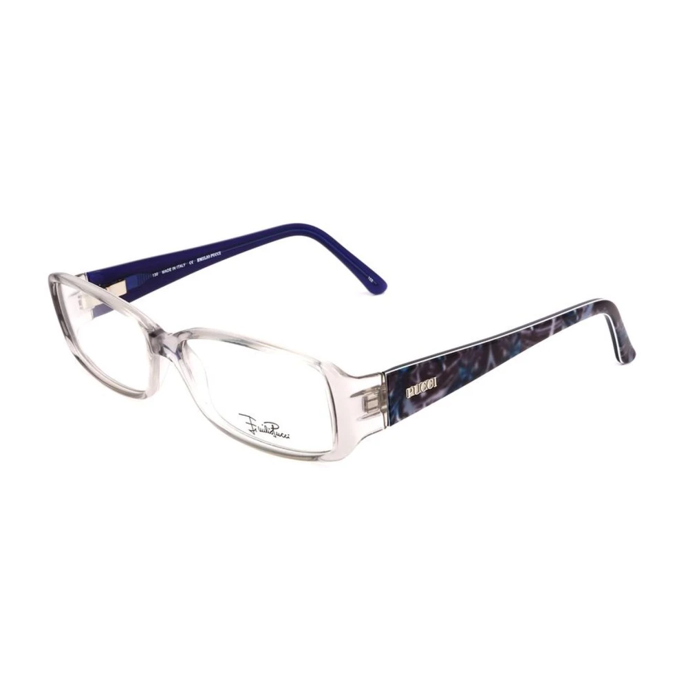 EMILIO PUCCI Blauwe Plastic Frames voor Vrouwen Blue Dames