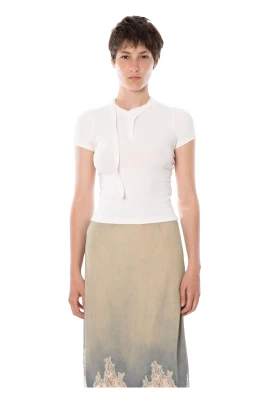 T-Iaras Rib-jersey Top