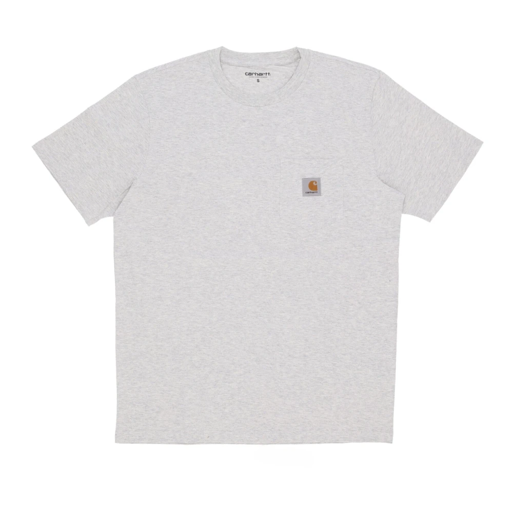 Carhartt WIP Zak Tee Ash Heather Korte Mouw Gray Heren
