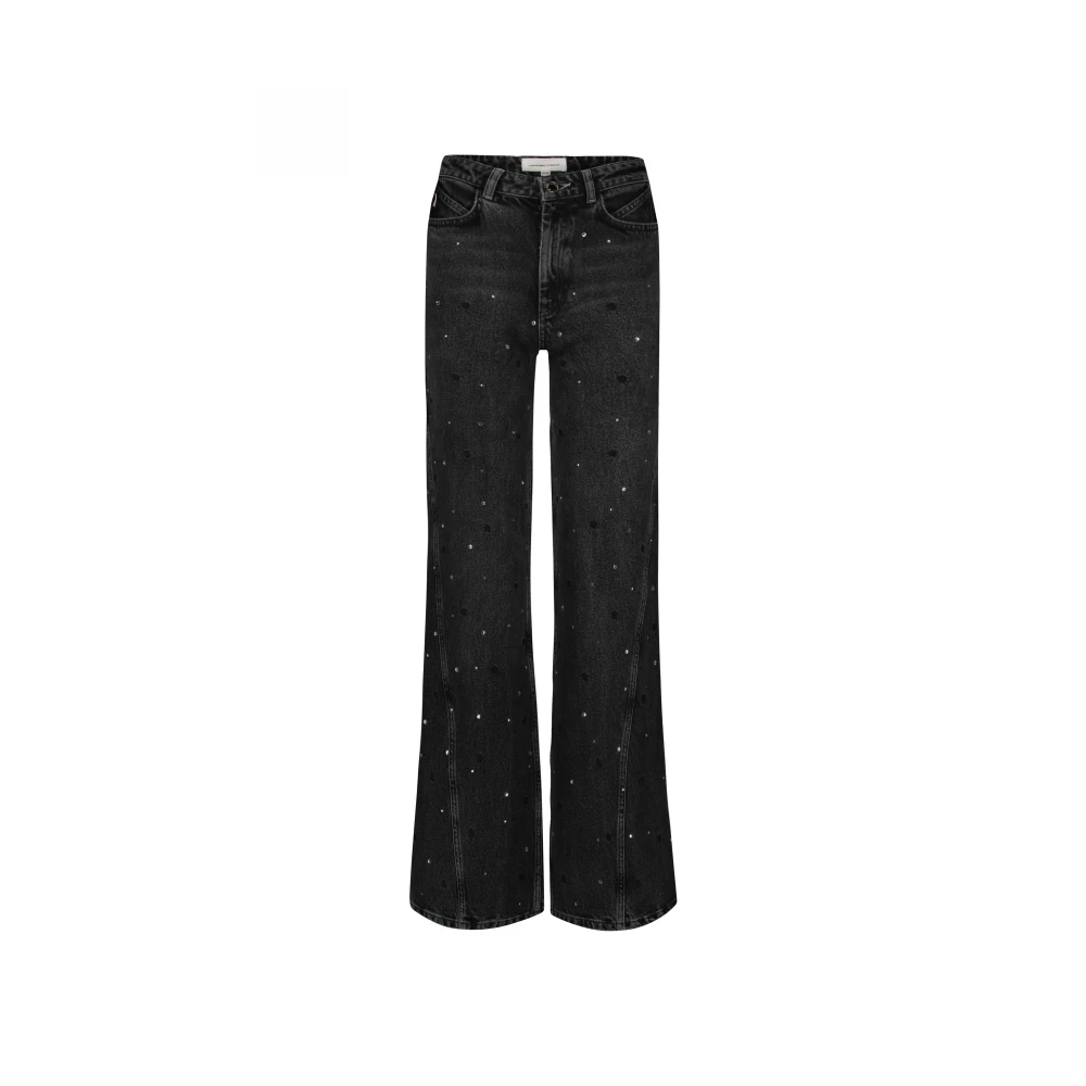 Fabienne Chapot Bonnie Wide Leg Rhinestone Gray Dames