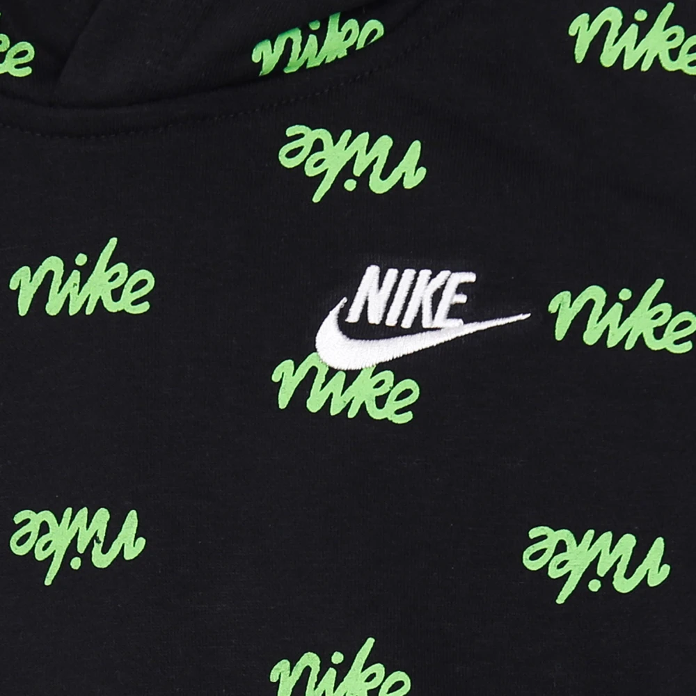 Nike Lichtgewicht hoodie met all-over print Black Dames