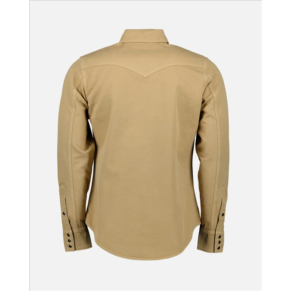 Saint Laurent Western Shirt Beige Heren