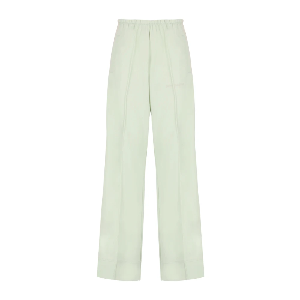 Palm Angels Groene Sweatpants met Contrasterende Details Green Dames