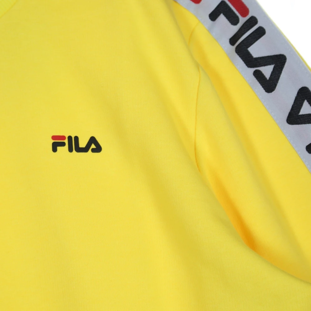 Fila Lichtgewicht Crewneck Sweatshirt Donkergrijs Yellow Heren