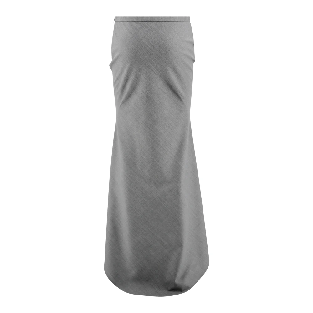 Philosophy di Lorenzo Serafini Grijze Asymmetrische Geweven Rok Gray Dames