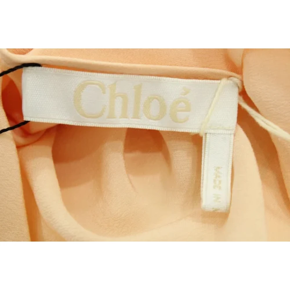 Chloé Pre-owned Silk tops Pink Dames