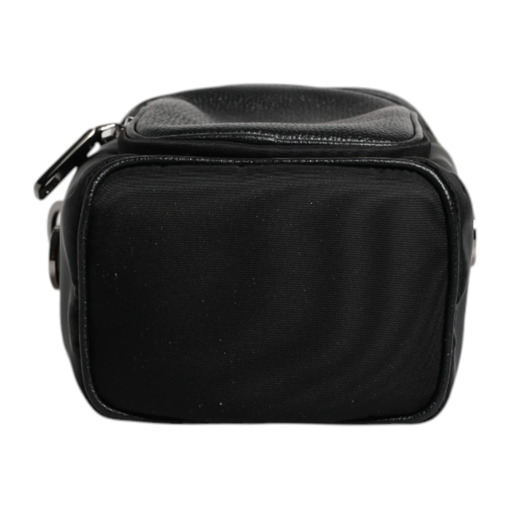Dolce & Gabbana Zwarte leren Crossbody cameratas Black Heren