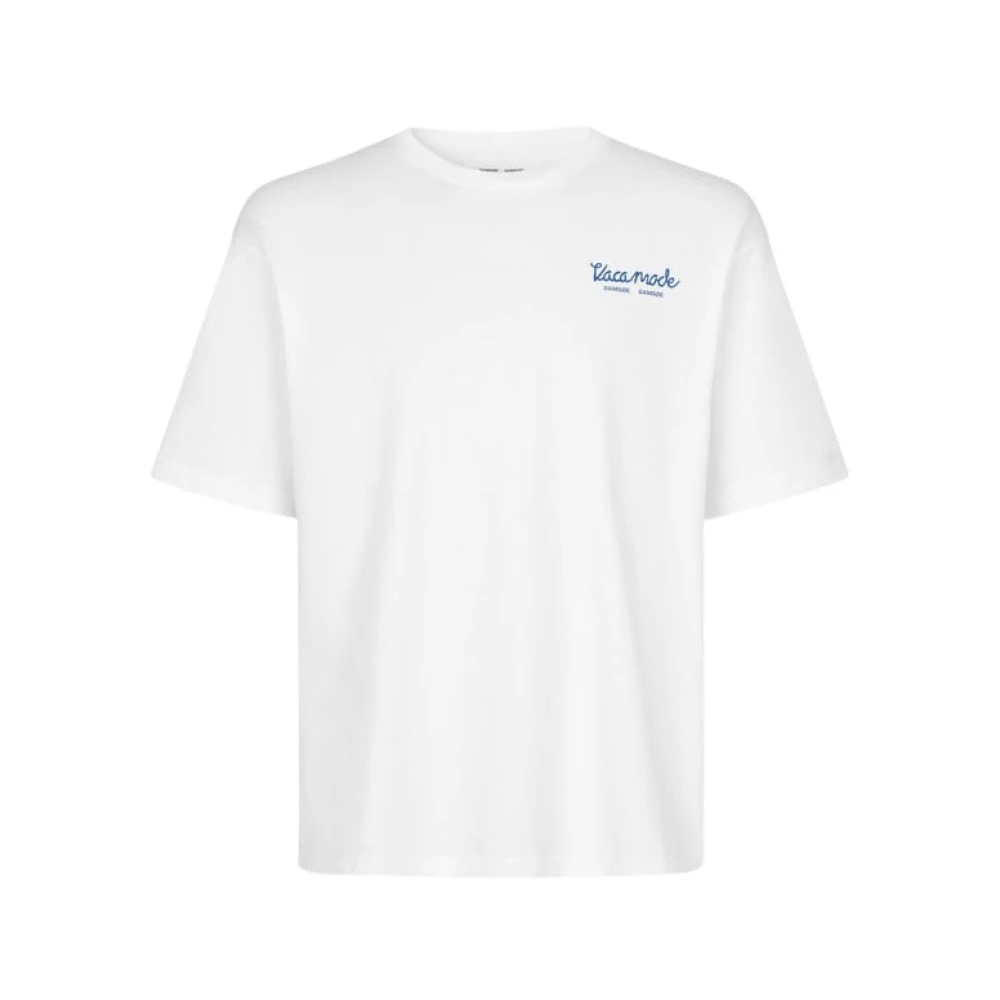 Samsøe T-shirt in Scandinavische stijl White Heren