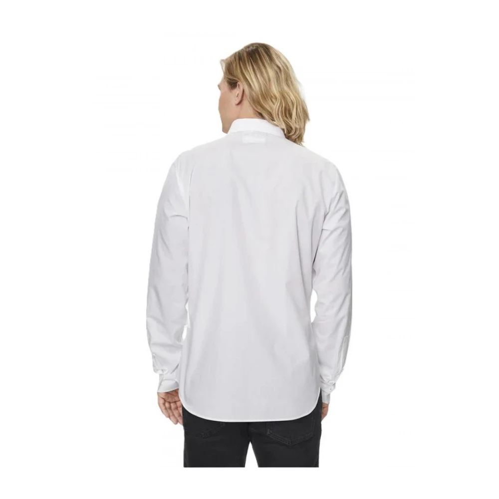 Versace Jeans Couture Katoenen Overhemden White Heren