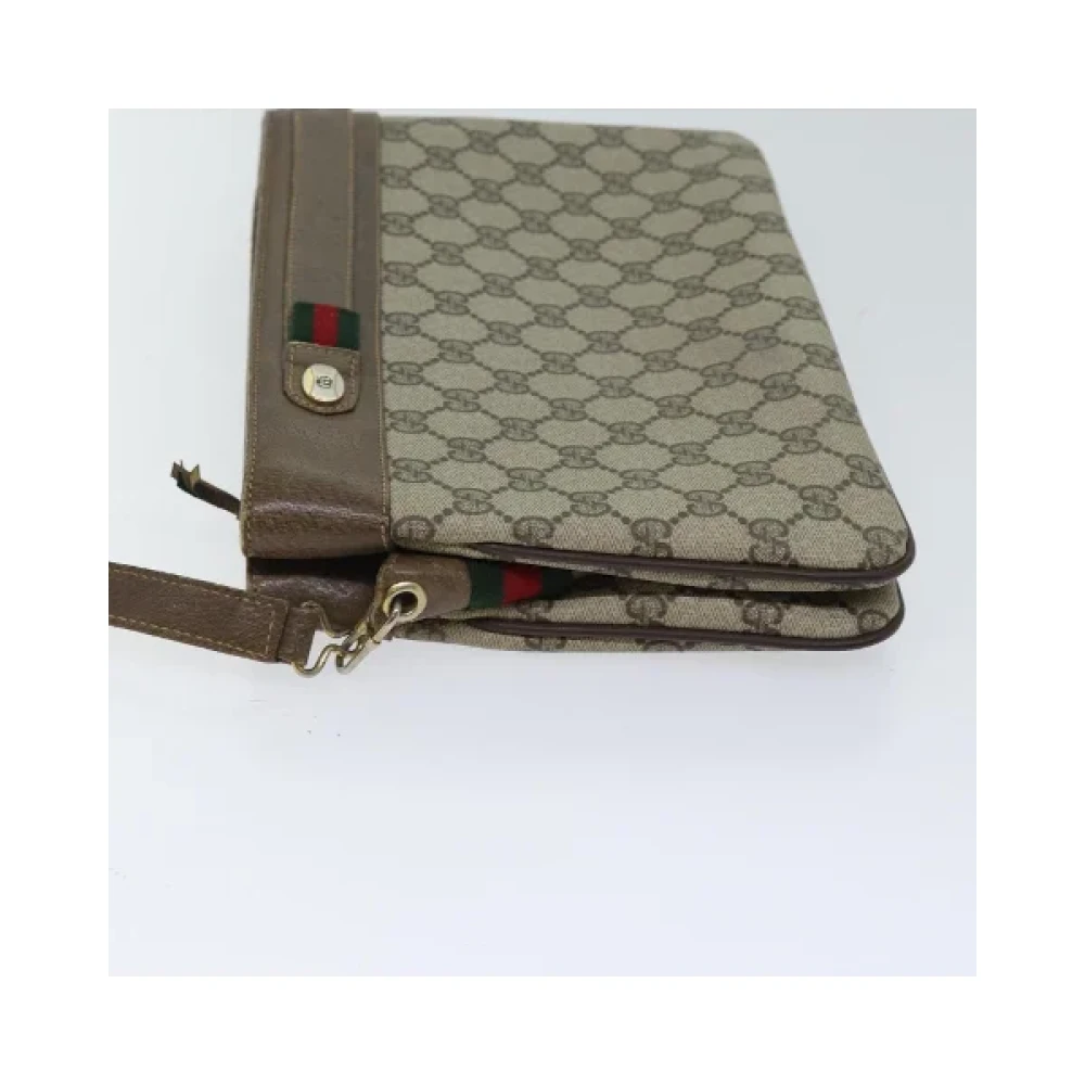Gucci Vintage Pre-owned Canvas gucci-bags Beige Dames