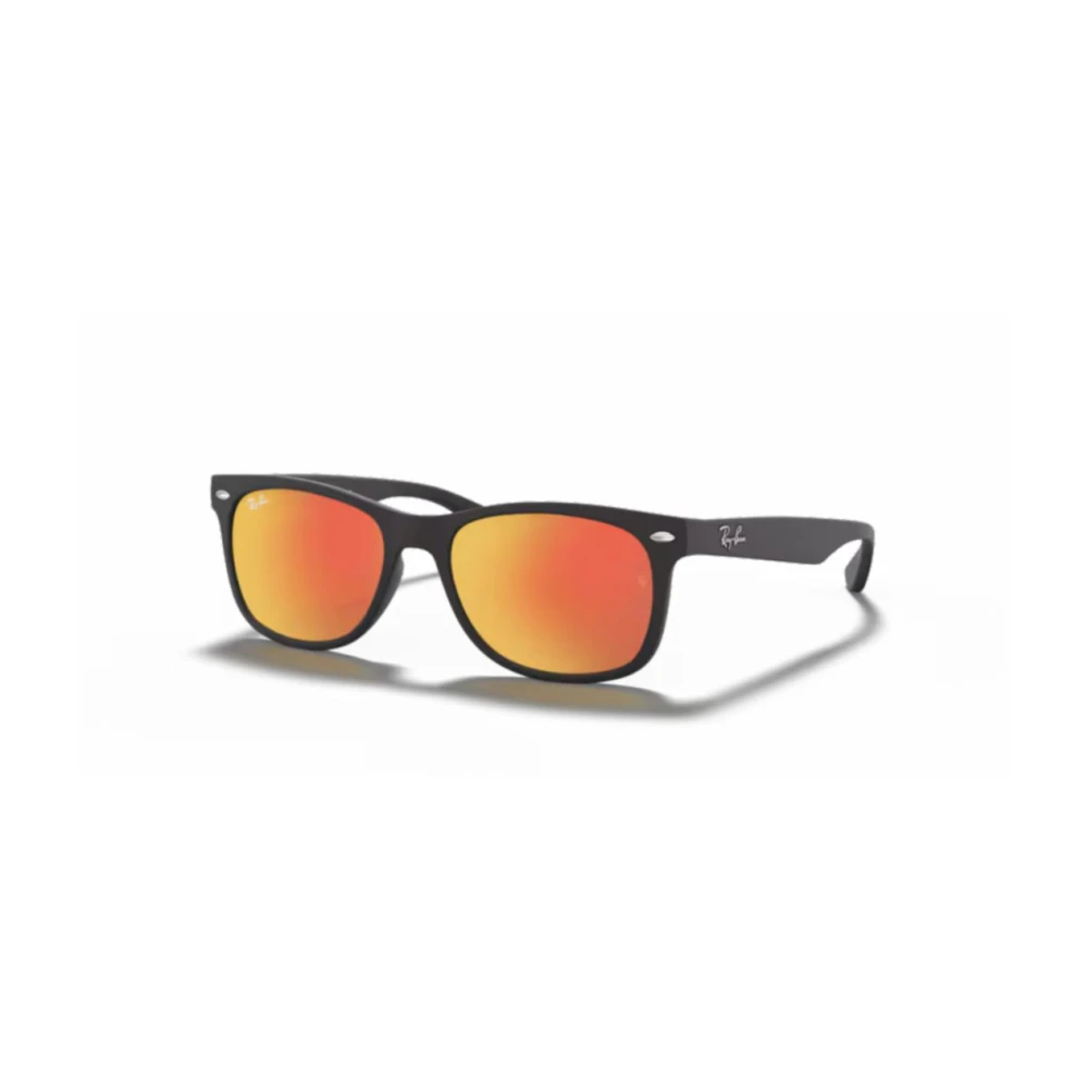 Ray - Ban Black/Brown Rj9052s Junior New Wayfarer 100S6q Kid Sunglasses Injected Squared Normal - Image 3