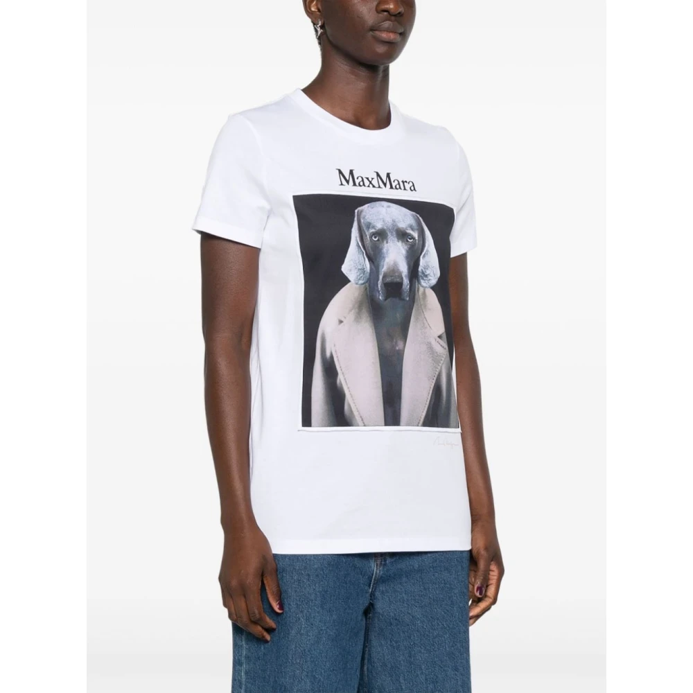 Max Mara Witte T-shirt voor vrouwen White Dames