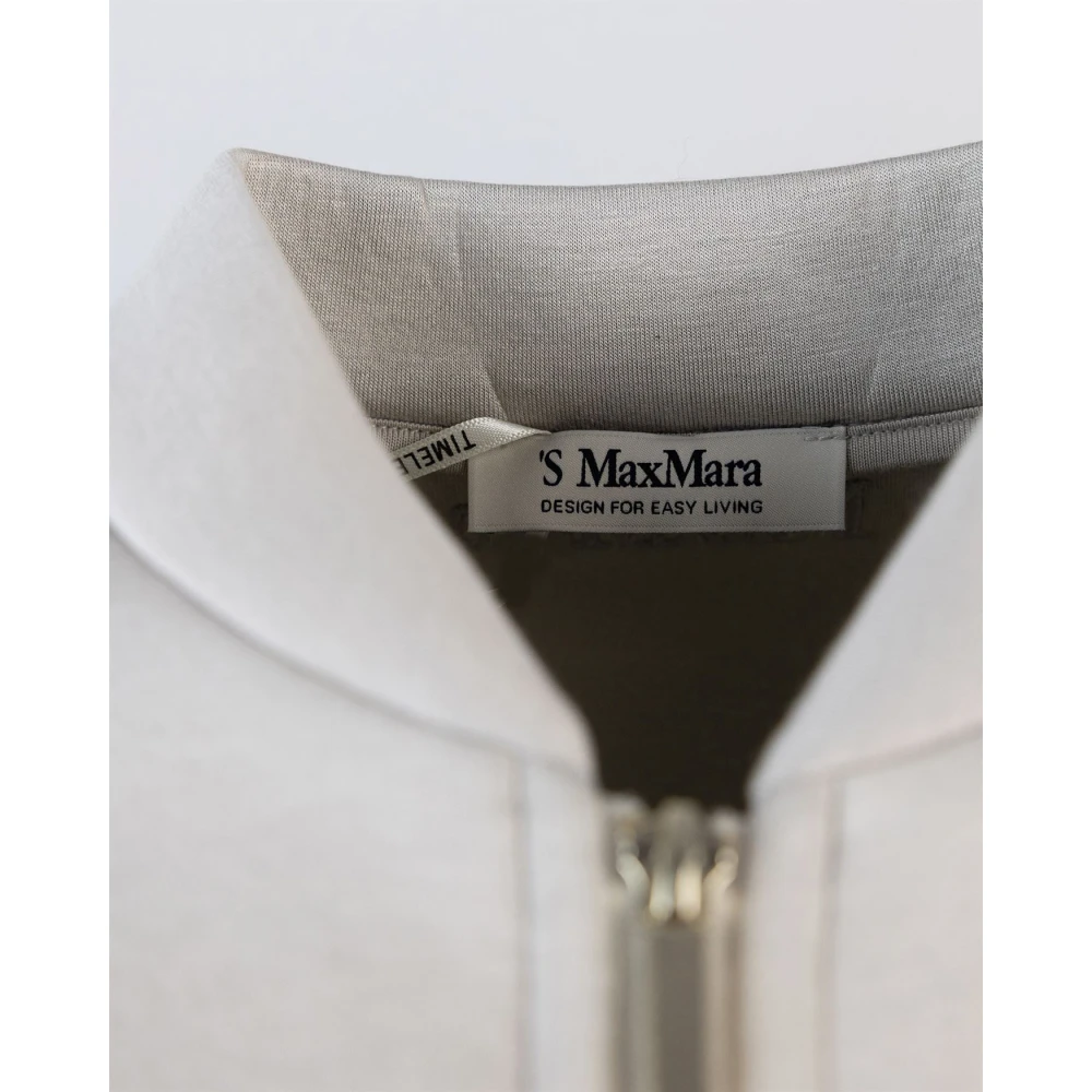 Max Mara Studio Gebreid jasje met borduurwerk Beige Dames