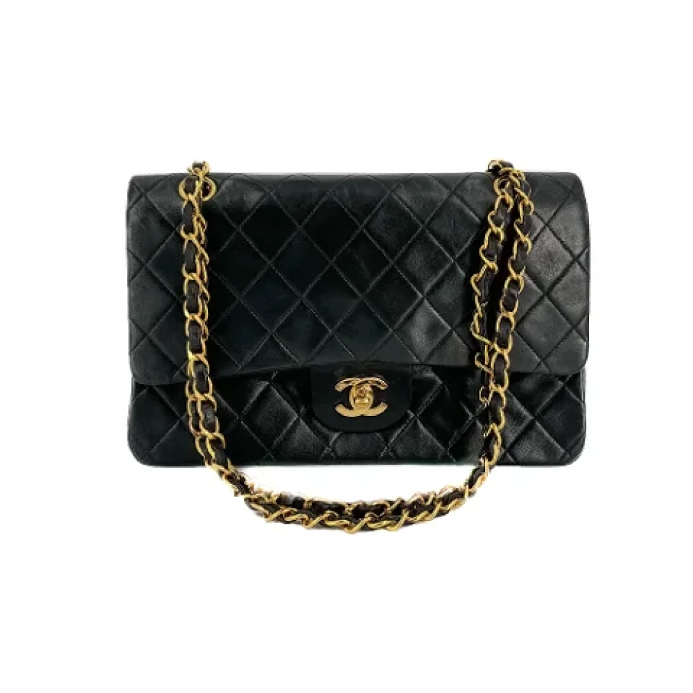Chanel Vintage Pre-owned Leather handbags Black Dames
