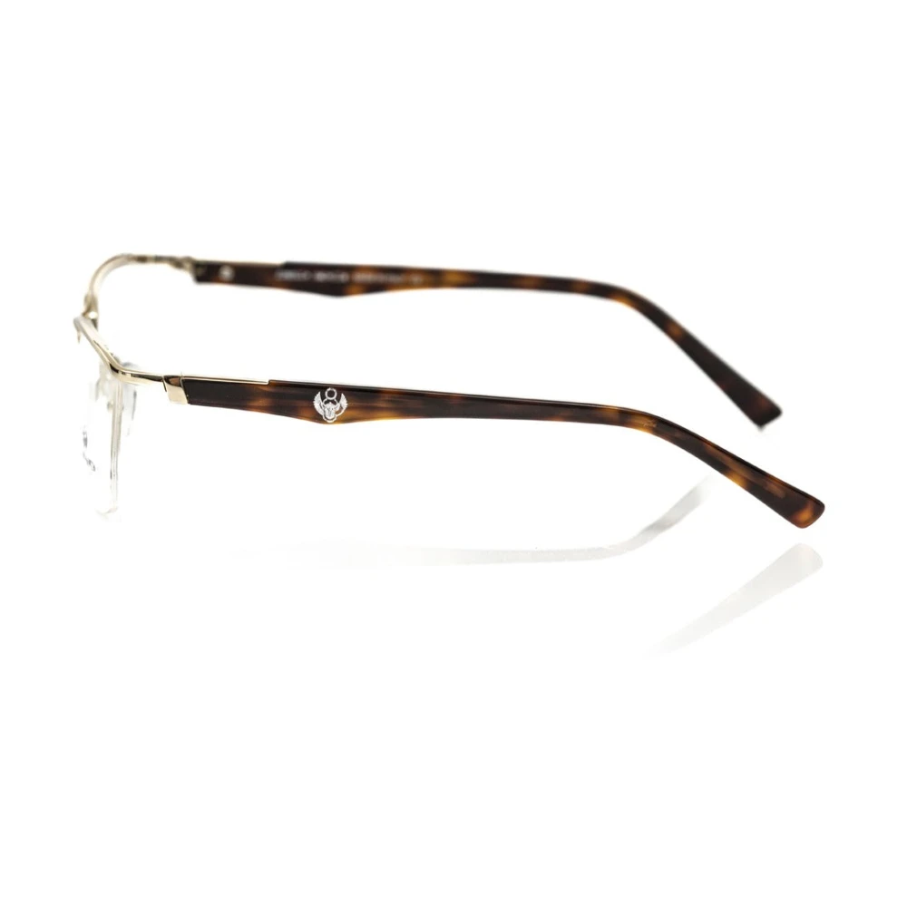 Frankie Morello Clubmaster Metalen Frame Bril Havana Yellow Heren