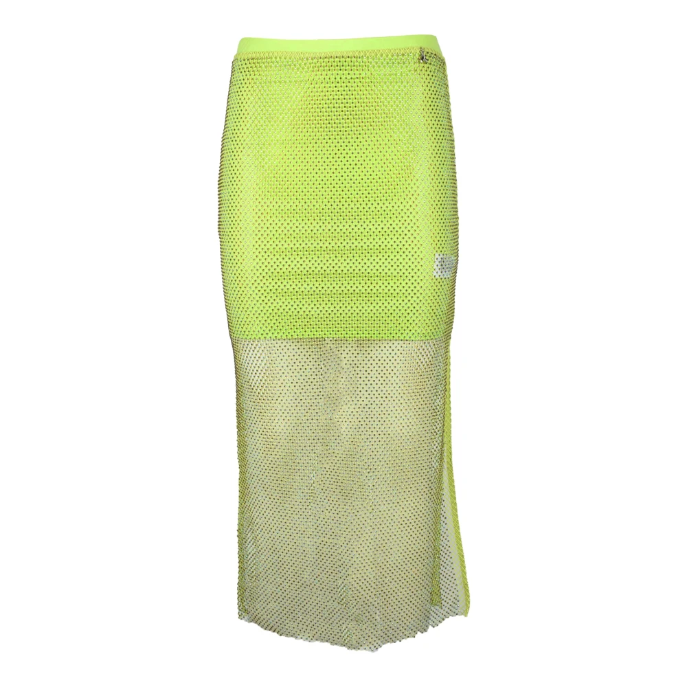 PATRIZIA PEPE Elegante rok met elasthaanmix Green Dames