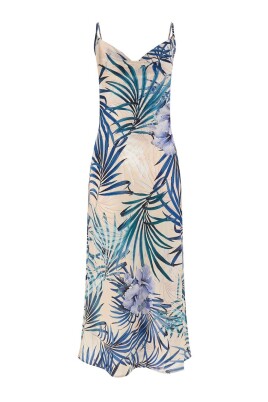 robe-motif-imprime-bleu