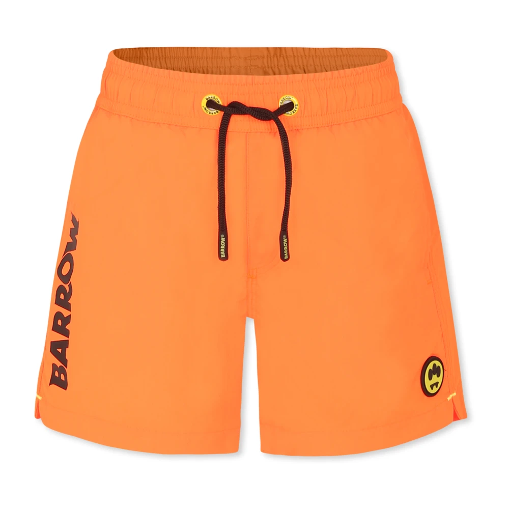 Barrow Orange Kids Swimming Trunks, Unisex, 14 Y, Swim Shorts With Logo Details