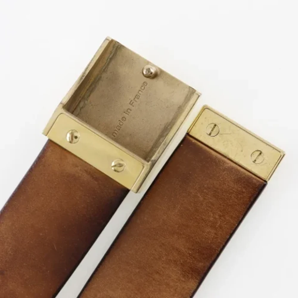 Louis Vuitton Vintage Pre-owned Canvas belts Brown Heren