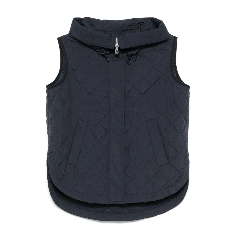 Peuterey Blauwe Gebreide Jas Dameskleding Blue Dames
