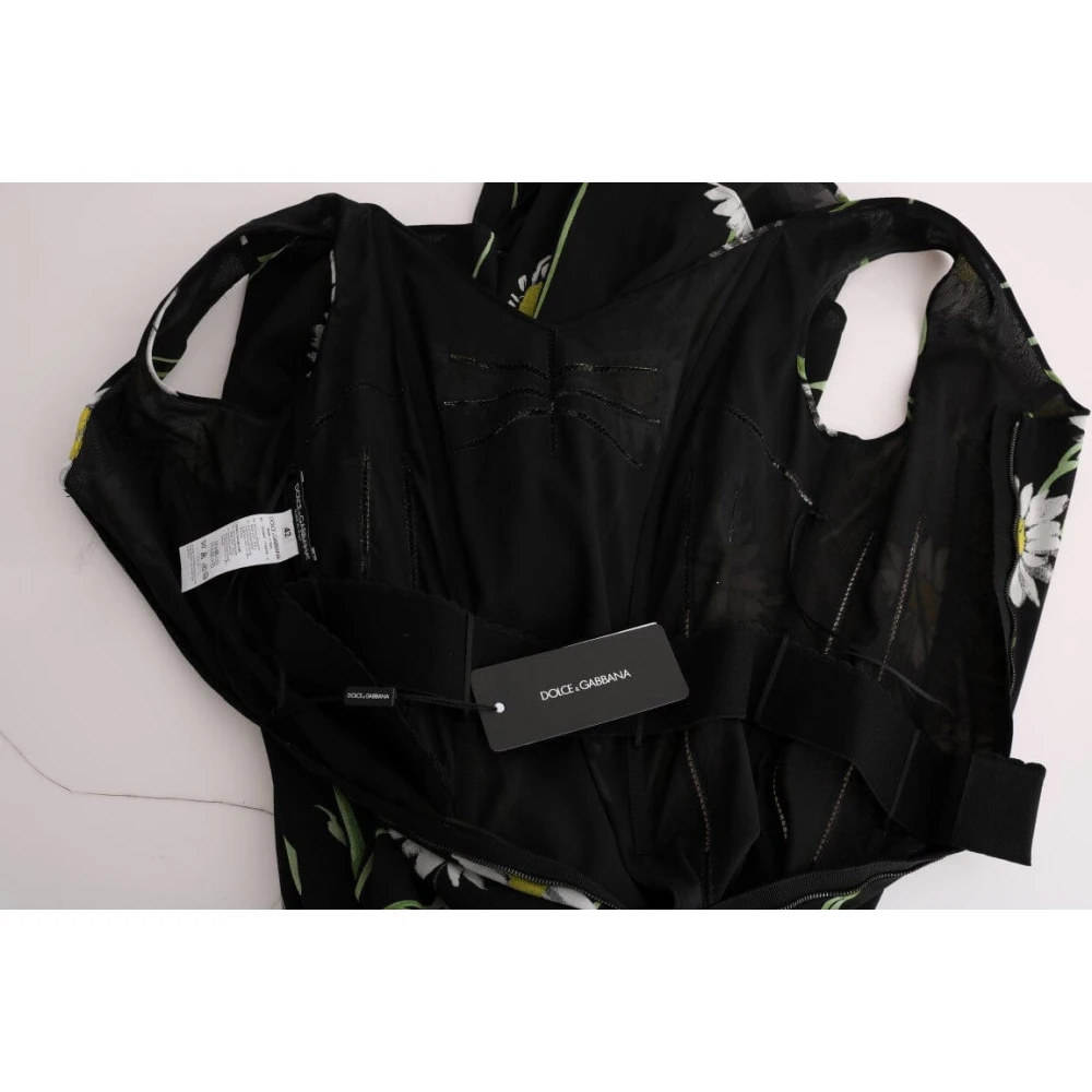Dolce & Gabbana Prachtige Zijden Jurk Black Dames