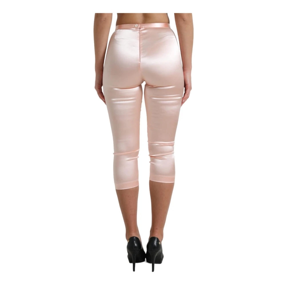 Dolce & Gabbana Cropped Trousers Pink Dames