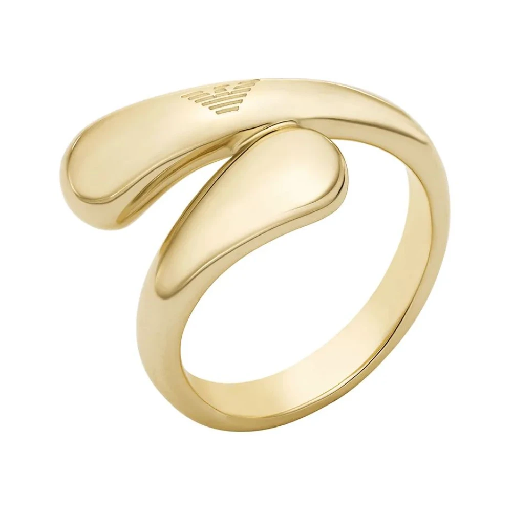 Emporio Armani Dorato Anello In Ottone - Immagine 2