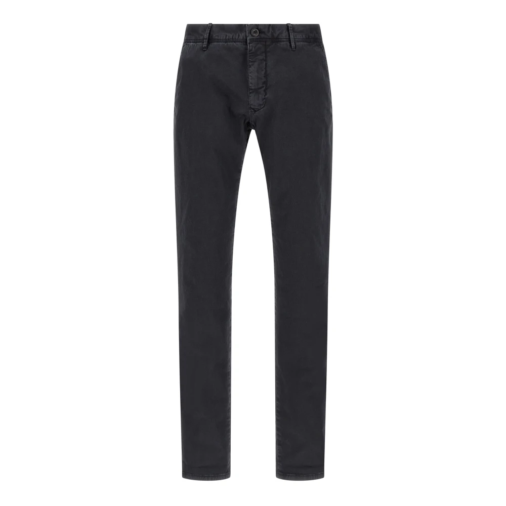 Incotex Men's Blue Chinos, W34, Low Waist Trousers