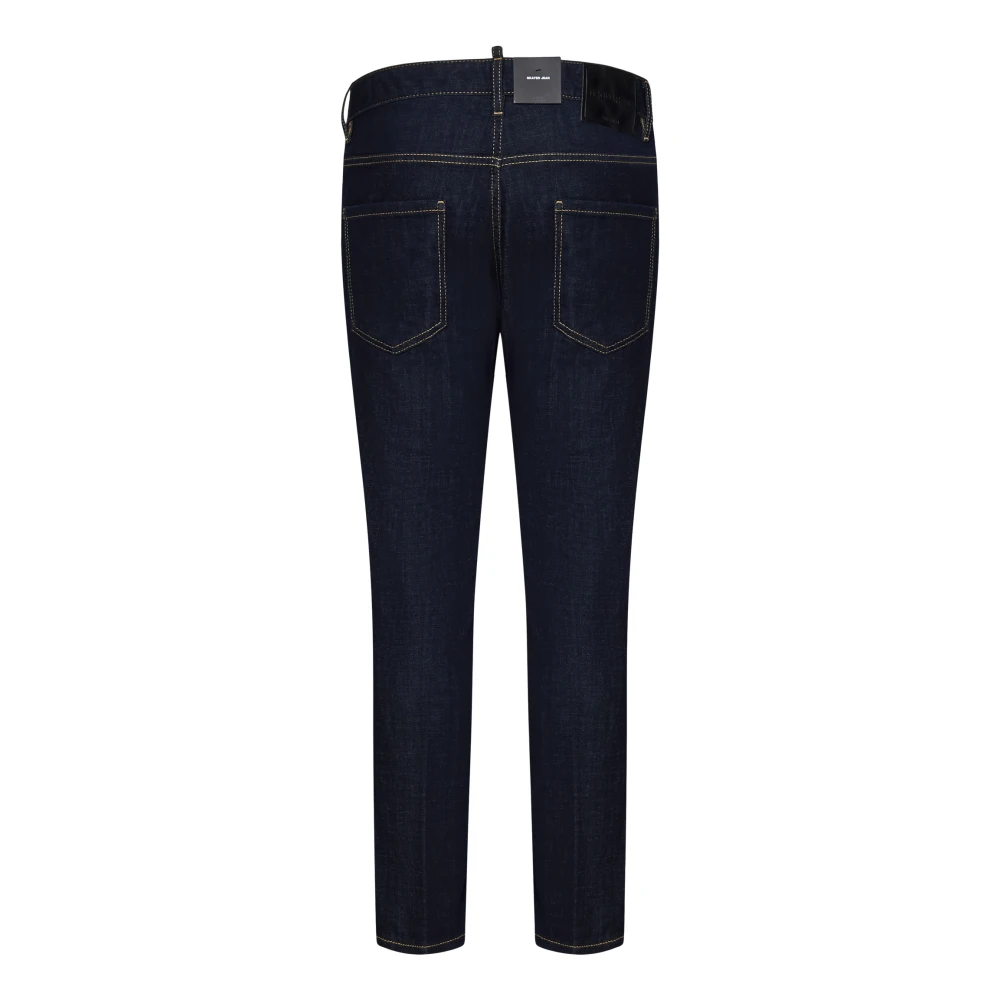 Dsquared2 Slim-Fit Navy Blue Denim Jeans Blue Heren