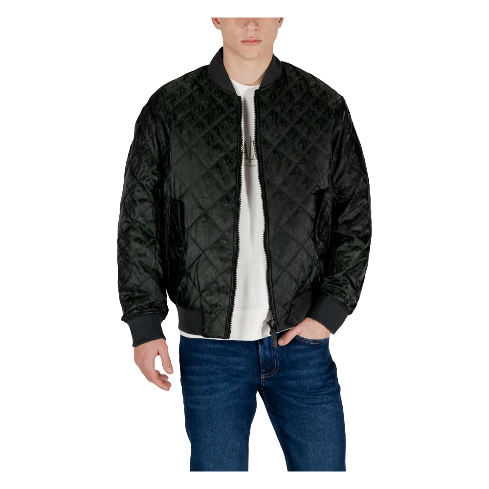 Armani Exchange Heren Donsjassen Lente Zomer Collectie Black Heren