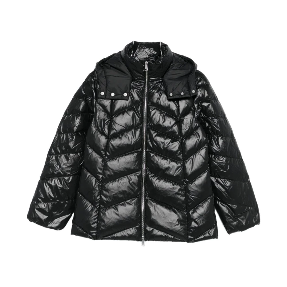 Liu Jo Women's Black Hooded Down Jacket