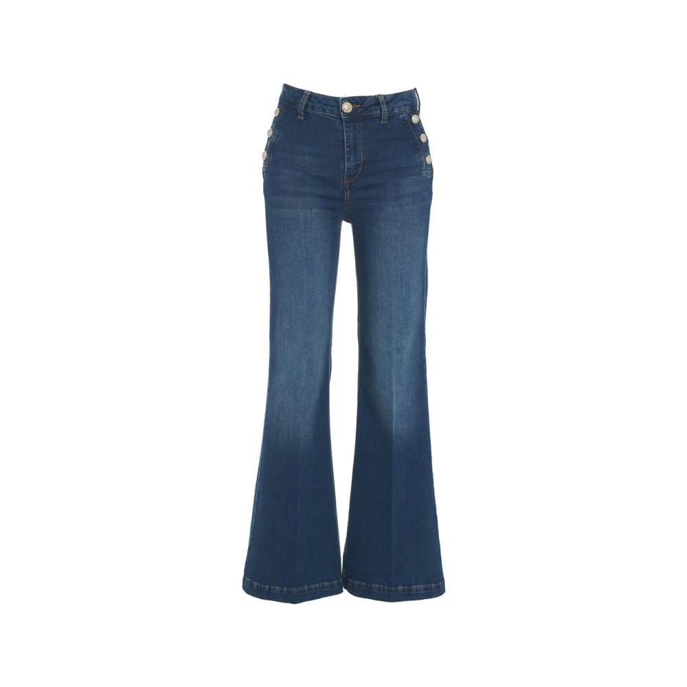 Liu Jo Flared Jeans voor vrouwen Blue Dames