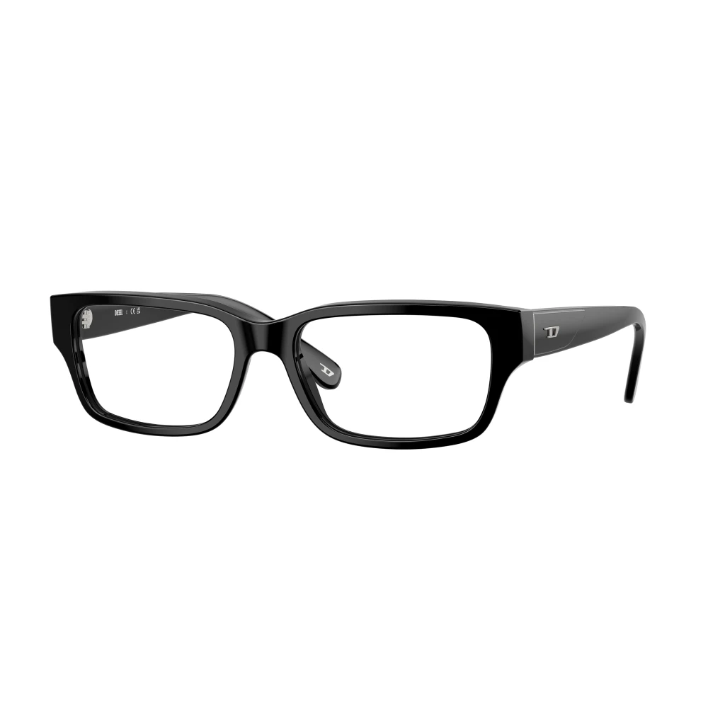 Diesel Black Glasses, Unisex, 54 Mm, Stylish Eyeglasses In Color