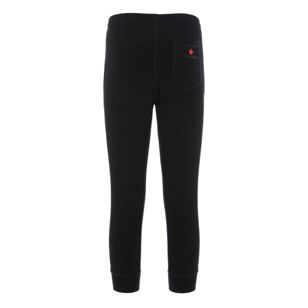 Dsquared2 Zwarte loungebroek met elastische taille Black Heren