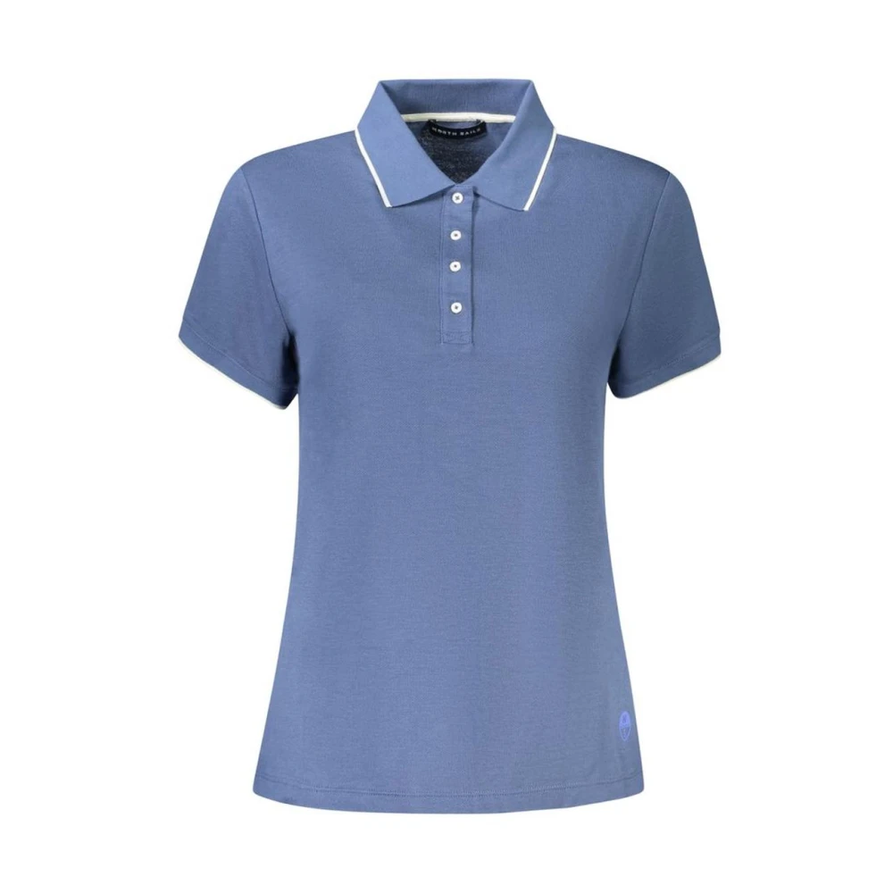 North Sails Short Sleeve Polo Shirt - Female - Polo Shirts - Blue - L - Tops