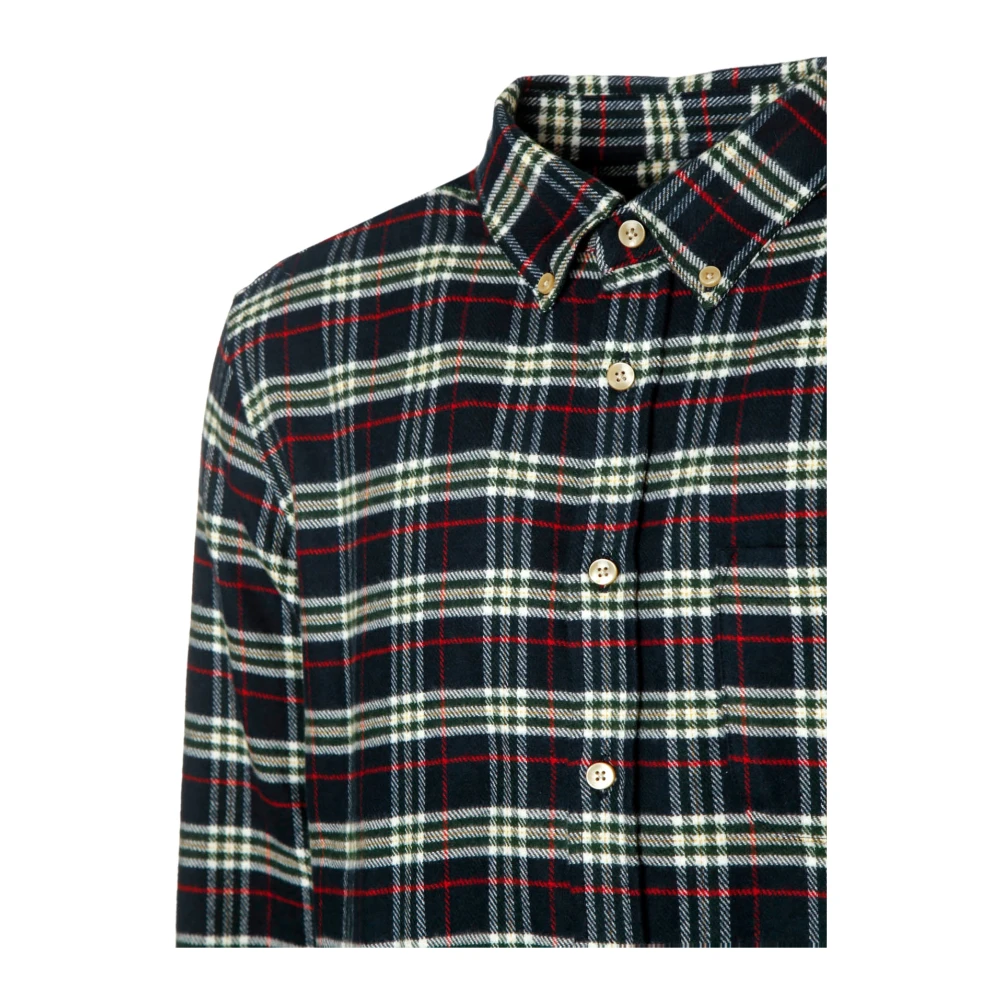 Portuguese Flannel Geruite Flanellen Hemd Klassieke Stijl Multicolor Heren