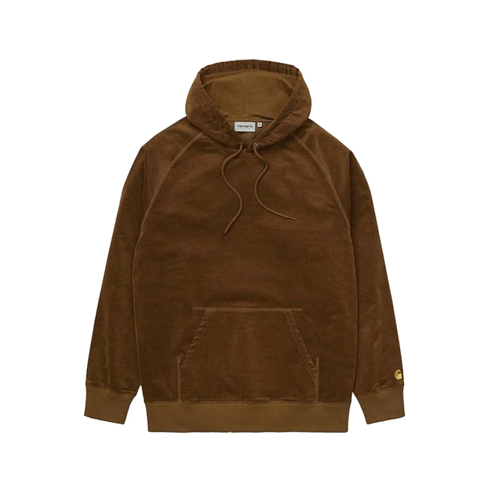 Carhartt Wip Hooded Cord Sweatshirt Brown, Herr