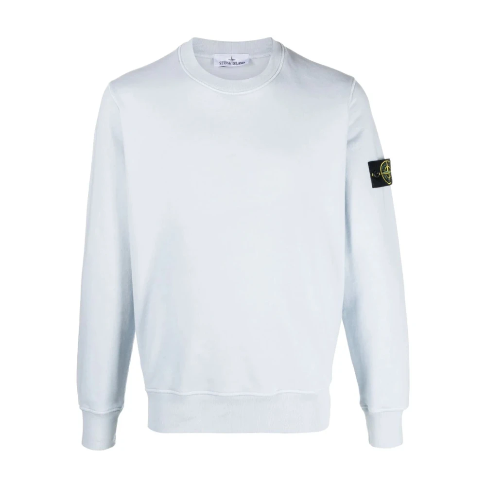 Stone Island Men's Blue Compass Patch Sweatshirt