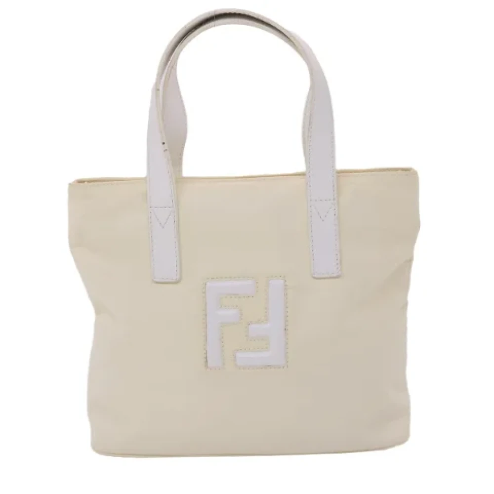 Fendi Vintage Pre-owned Fabric handbags White Dames