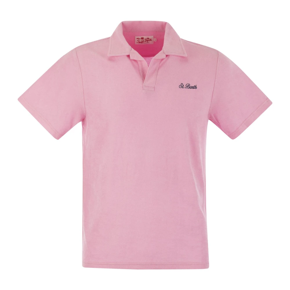 MC2 Saint Barth Polo Shirts Pink Heren