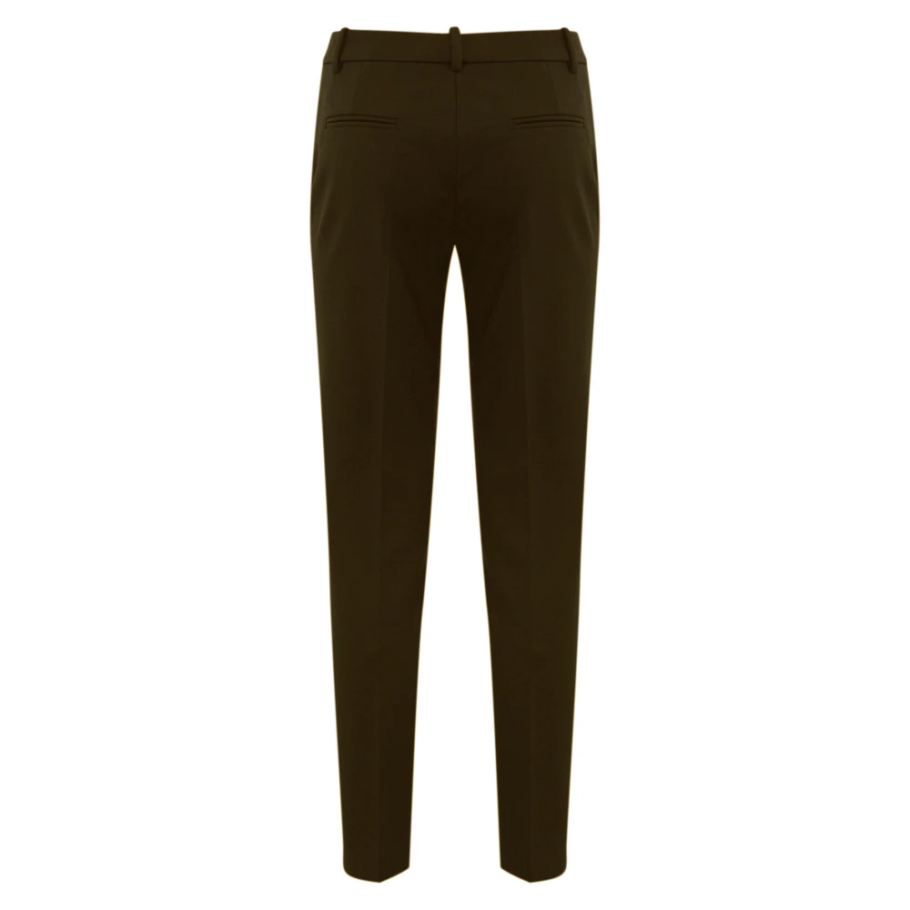 pinko Bruine Gebreide Broek Slim Fit Brown Dames