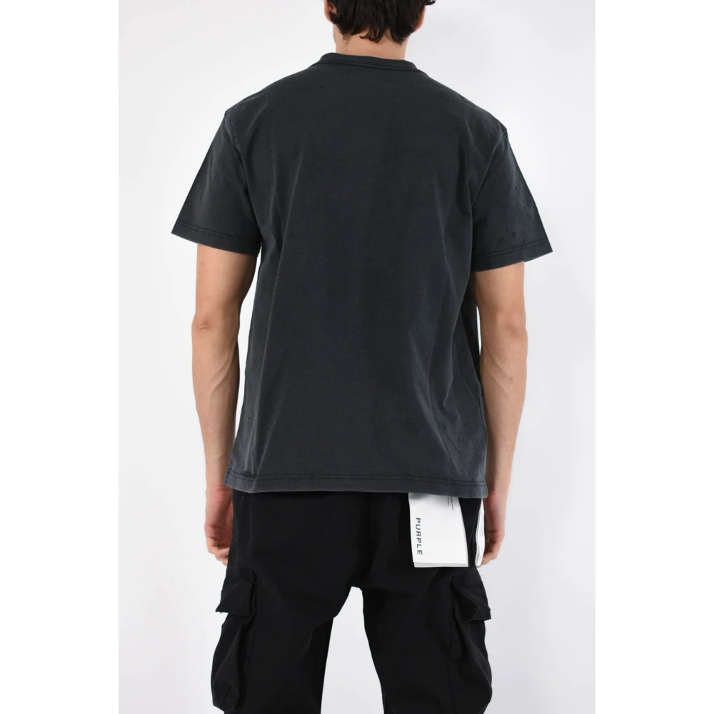 Purple Brand Katoenen T-shirt in Zwart Jersey Black Heren