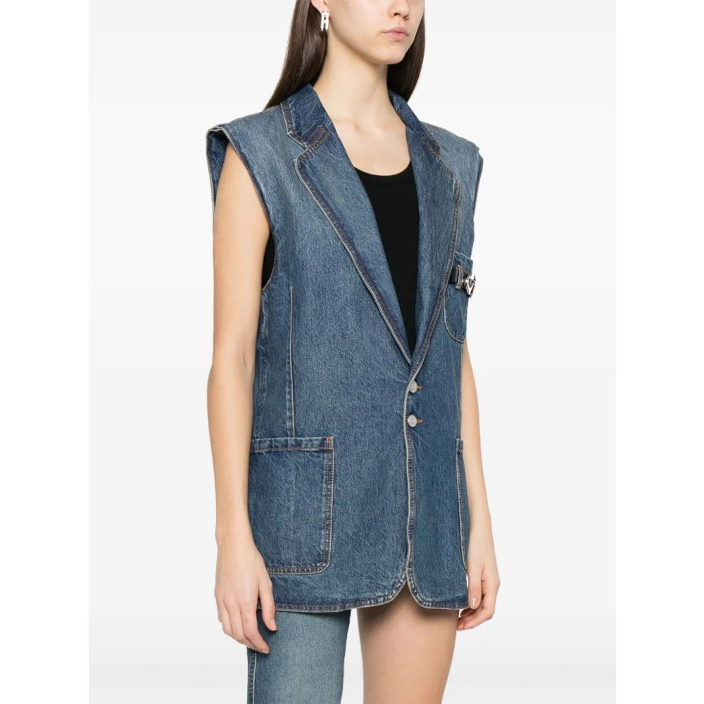 Coperni Blauwe Knoopjas met Zakken Blue Dames