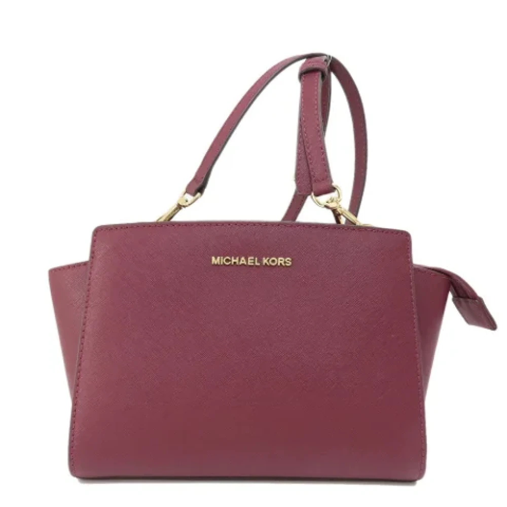 Michael Kors Pre-owned Leather shoulder-bags Red Dames