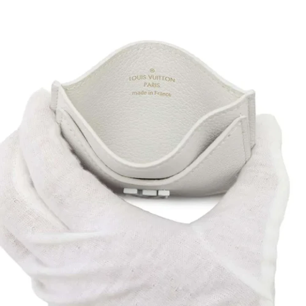 Louis Vuitton Vintage Pre-owned Leather wallets White Dames
