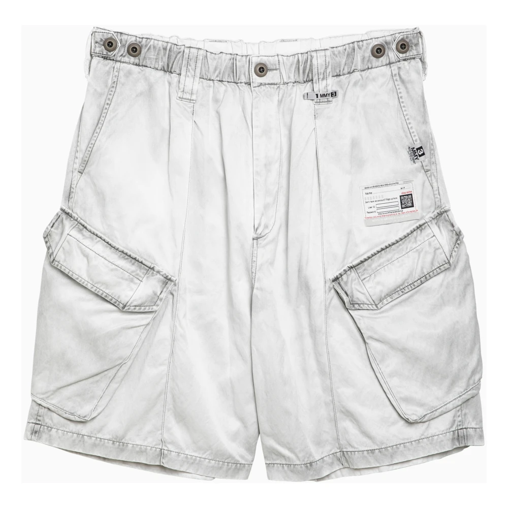 Mihara Yasuhiro Korte Bermuda Shorts voor Mannen Gray Heren