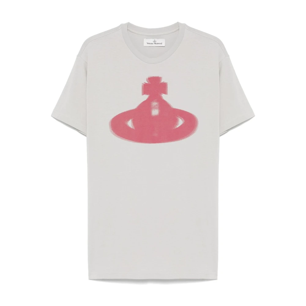 Vivienne Westwood Grijze Crew Neck T-shirts en Polos Gray Heren