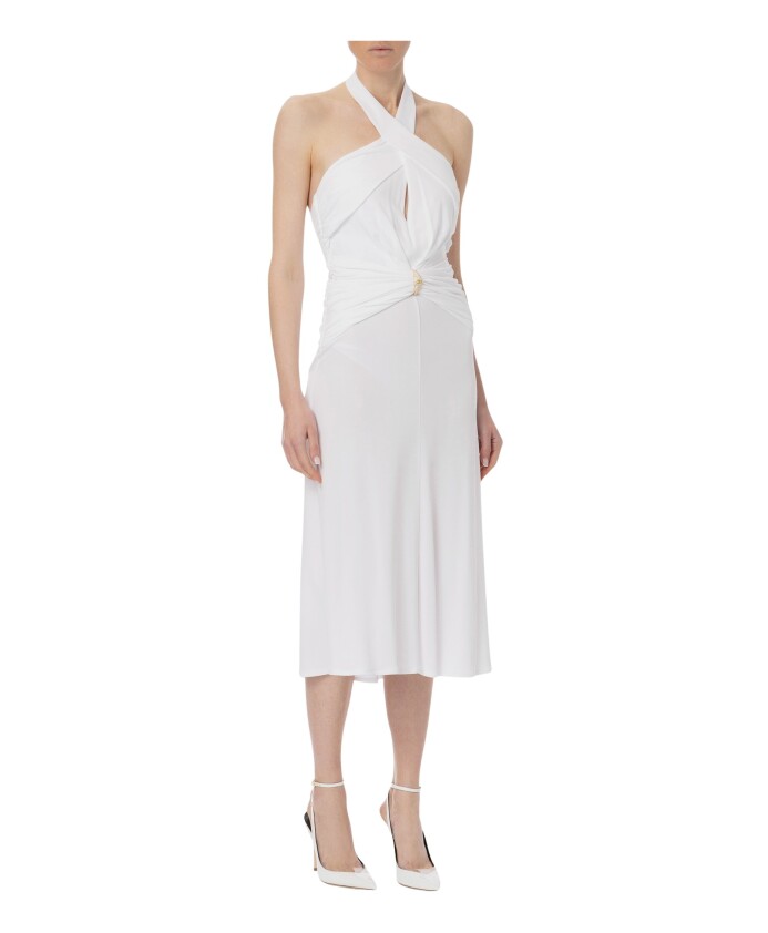 robe-midi-blanche-avec-col-croise