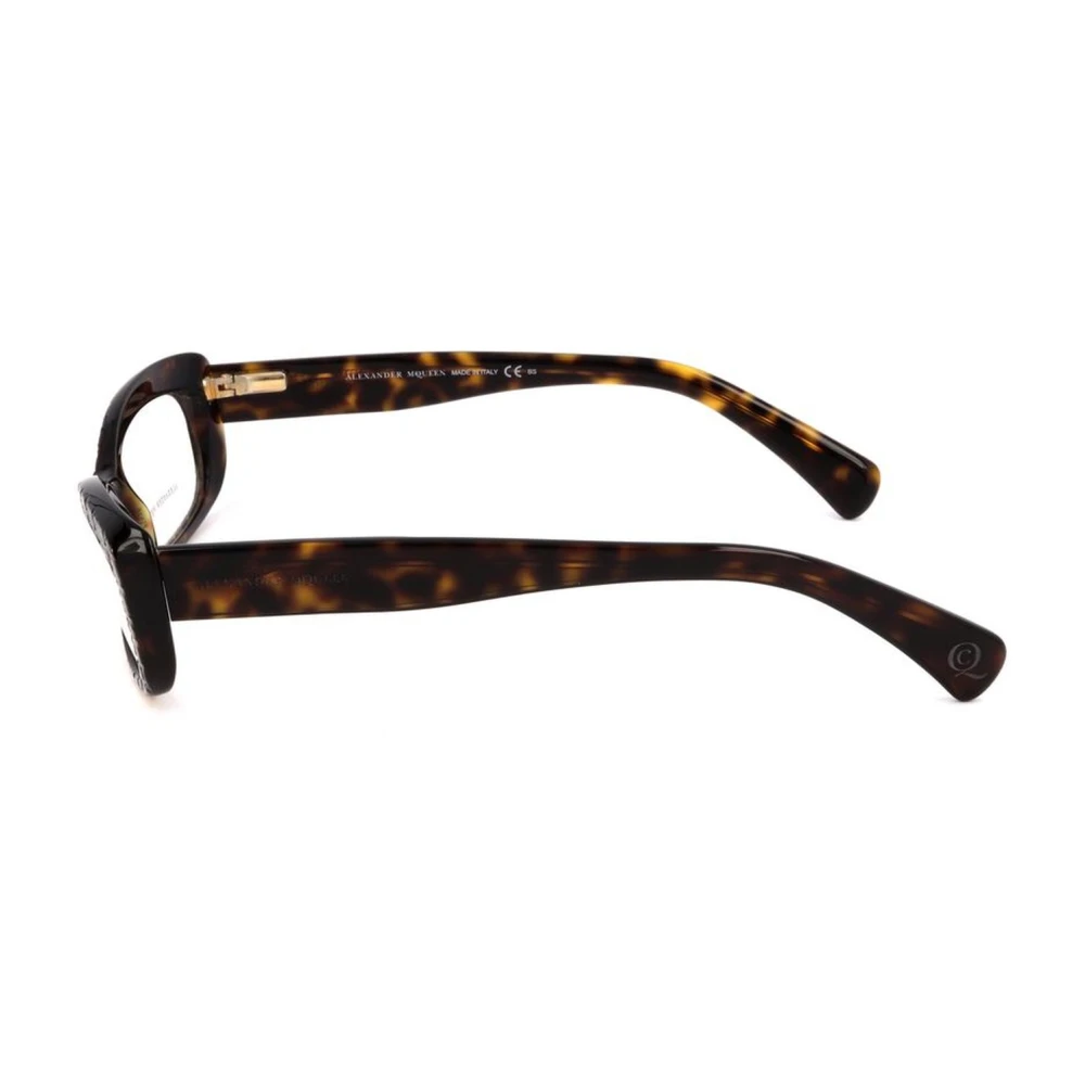 alexander mcqueen Bruine acetaat montuur met Havana wijzerplaat Brown Dames